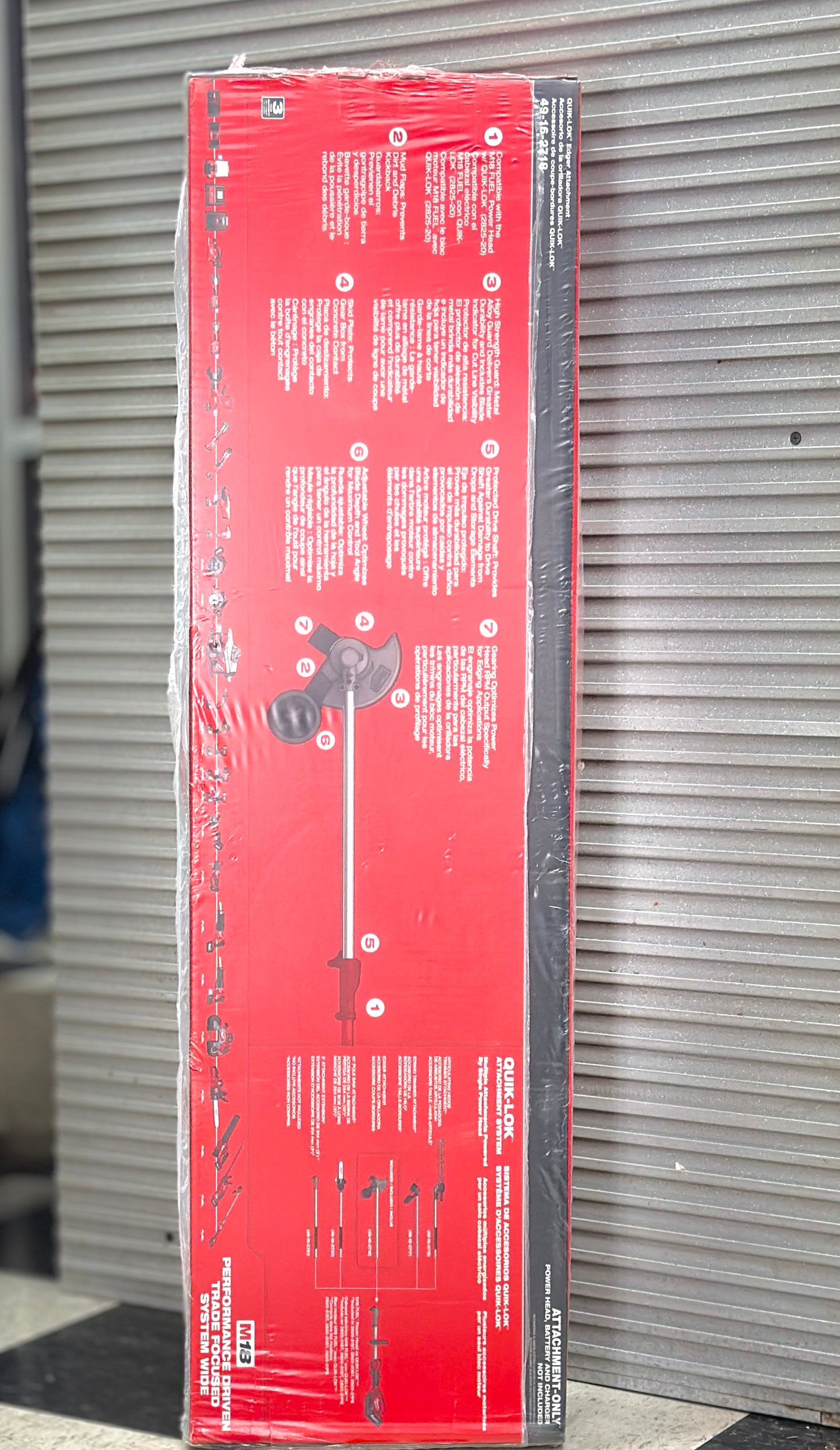 Milwaukee 49-16-2718 M18 FUEL™ QUIK-LOK™ Edger Attachment (attachment-only).