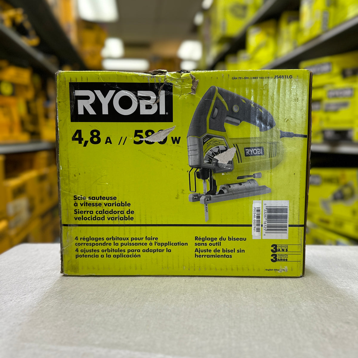 Ryobi 4.8AMP Variable Speed Jig Saw