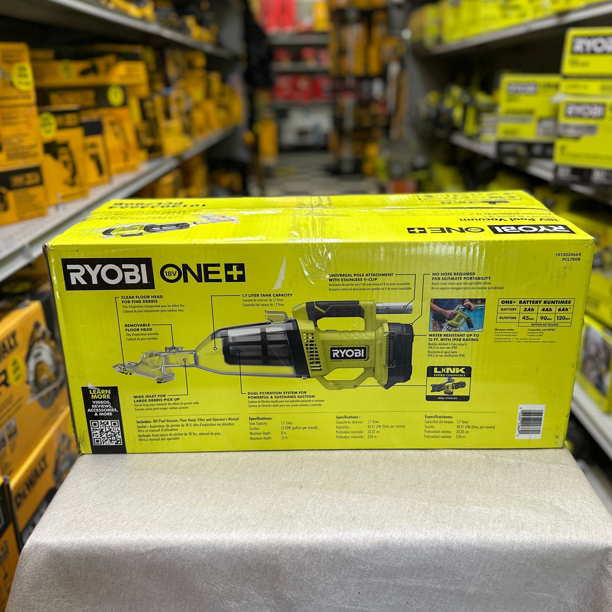 Ryobi 18V ONE+ Pool Vacuum