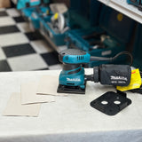 Front view of renewed Makita BO4556 1/4-sheet finishing sander