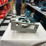 Makita 5377MG saw label showing 120V 15 amp and 4,500 RPM specifications