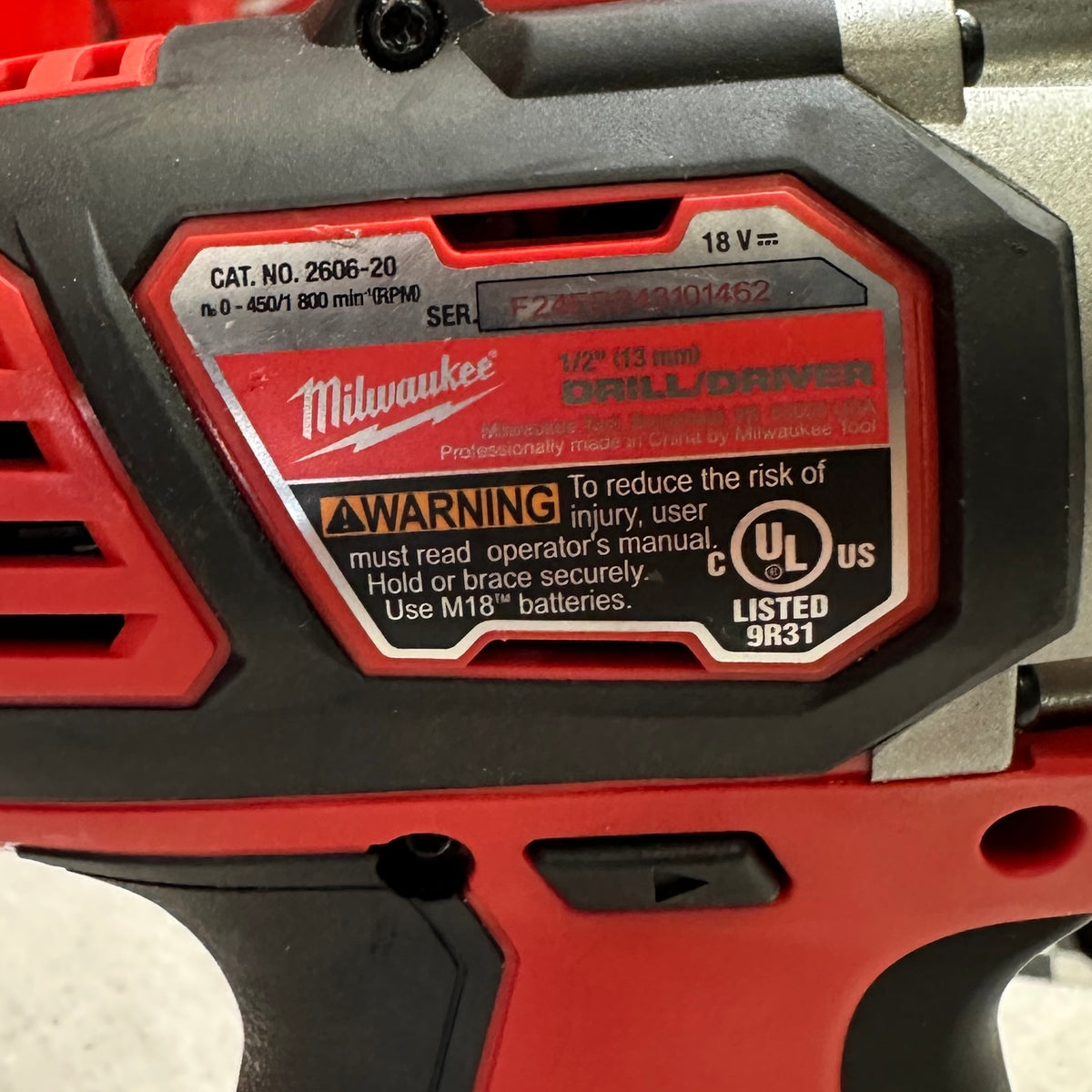 Milwaukee 18V Cordless Drill/Driver