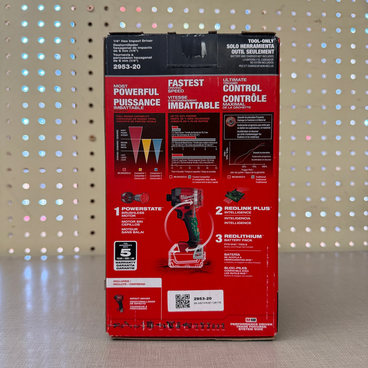 Milwaukee M18 FUEL 2953-20 1/4" Hex Impact Driver