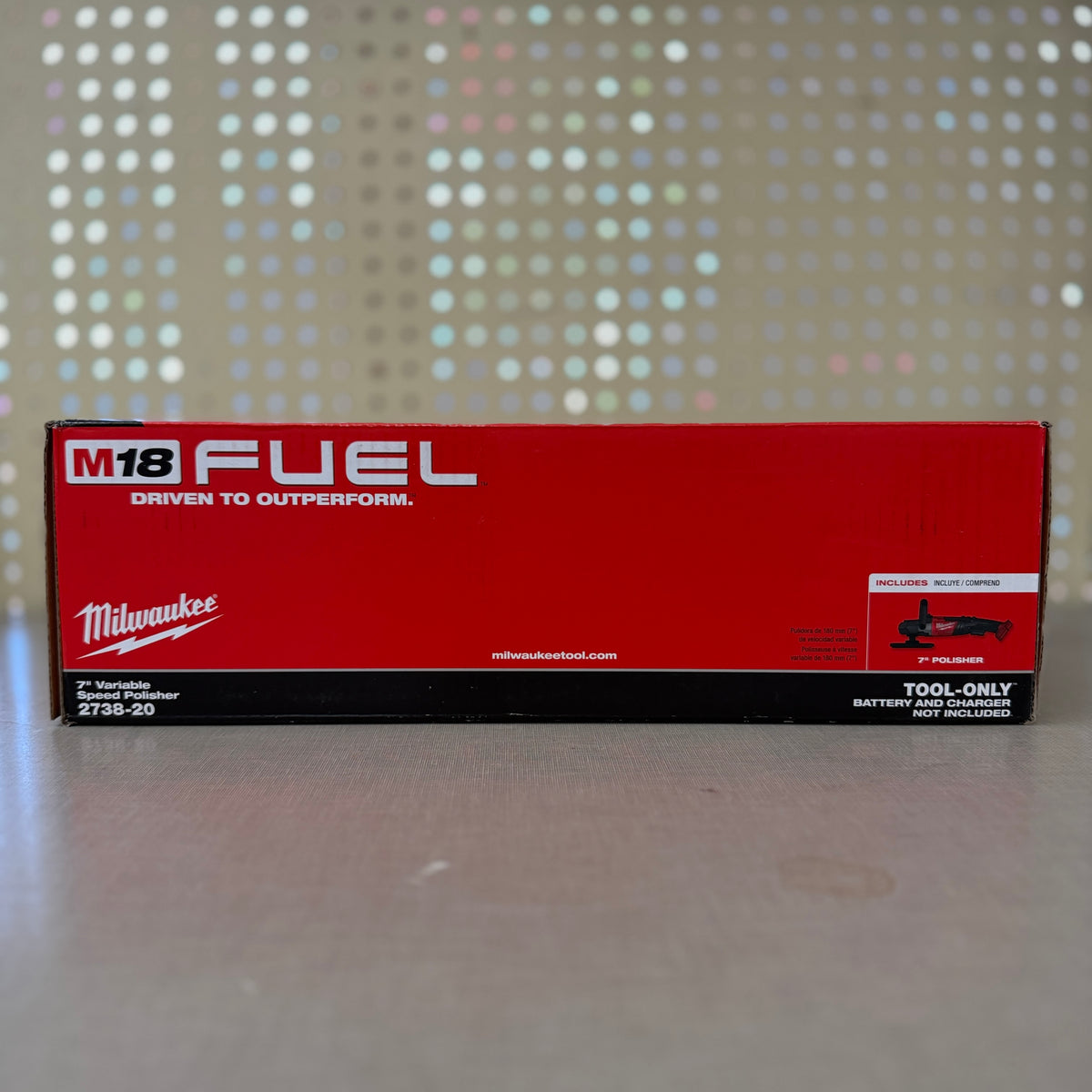 Milwaukee 2738-20 M18 FUEL 7 in. Variable Speed Polisher, Tool Only
