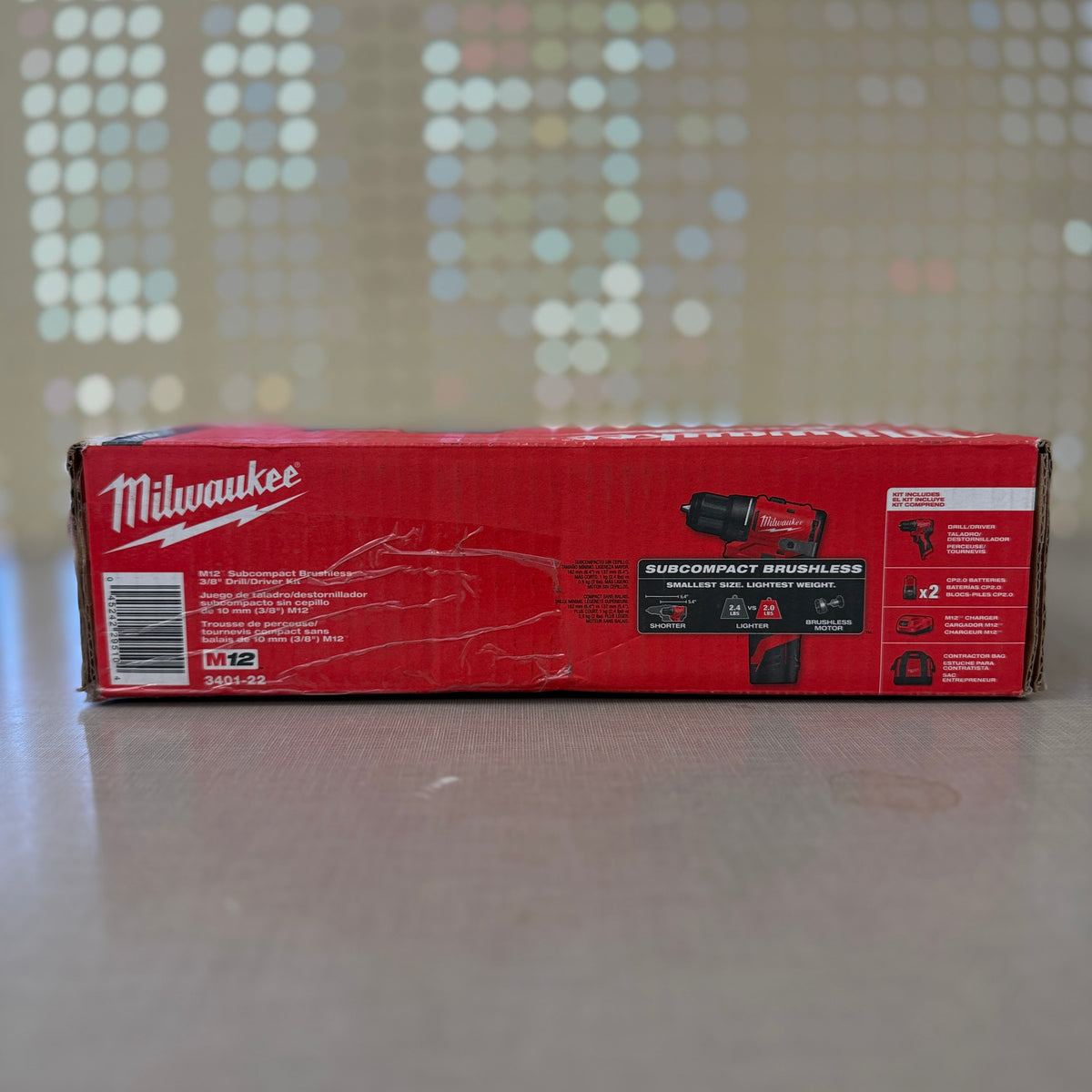 Milwaukee 3401-22 M12 Subcompact Brushless 3/8" Drill/Driver Kit