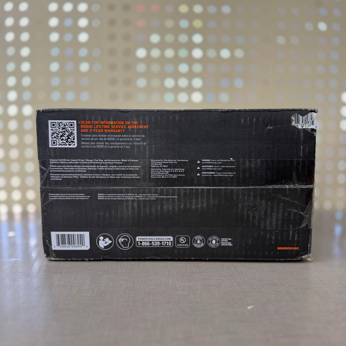 RIDGID 18V Brushless Nuke Subcompact 2-Tool Combo Kit — 1/2" Hammer Drill + 1/4" Impact Driver w/ 4.0Ah & 2.0Ah Batteries