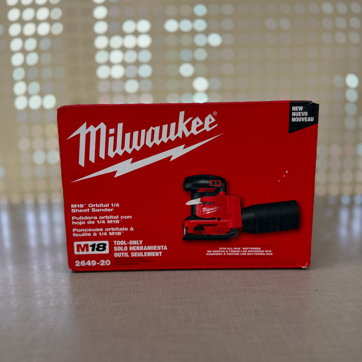 Milwaukee M18 Orbital 1/4 Sheet Sander — Tool Only, 2649-20