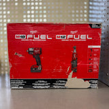 Milwaukee M18 FUEL / M12 FUEL 2-Tool Combo Kit — 1/2" Mid-Torque Impact Wrench + 3/8" High Speed Ratchet w/ Batteries (3890-22)