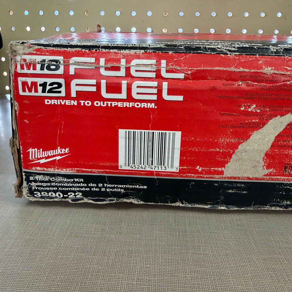 Milwaukee M18 FUEL / M12 FUEL 2-Tool Combo Kit — 1/2" Mid-Torque Impact Wrench + 3/8" High Speed Ratchet w/ Batteries (3890-22)