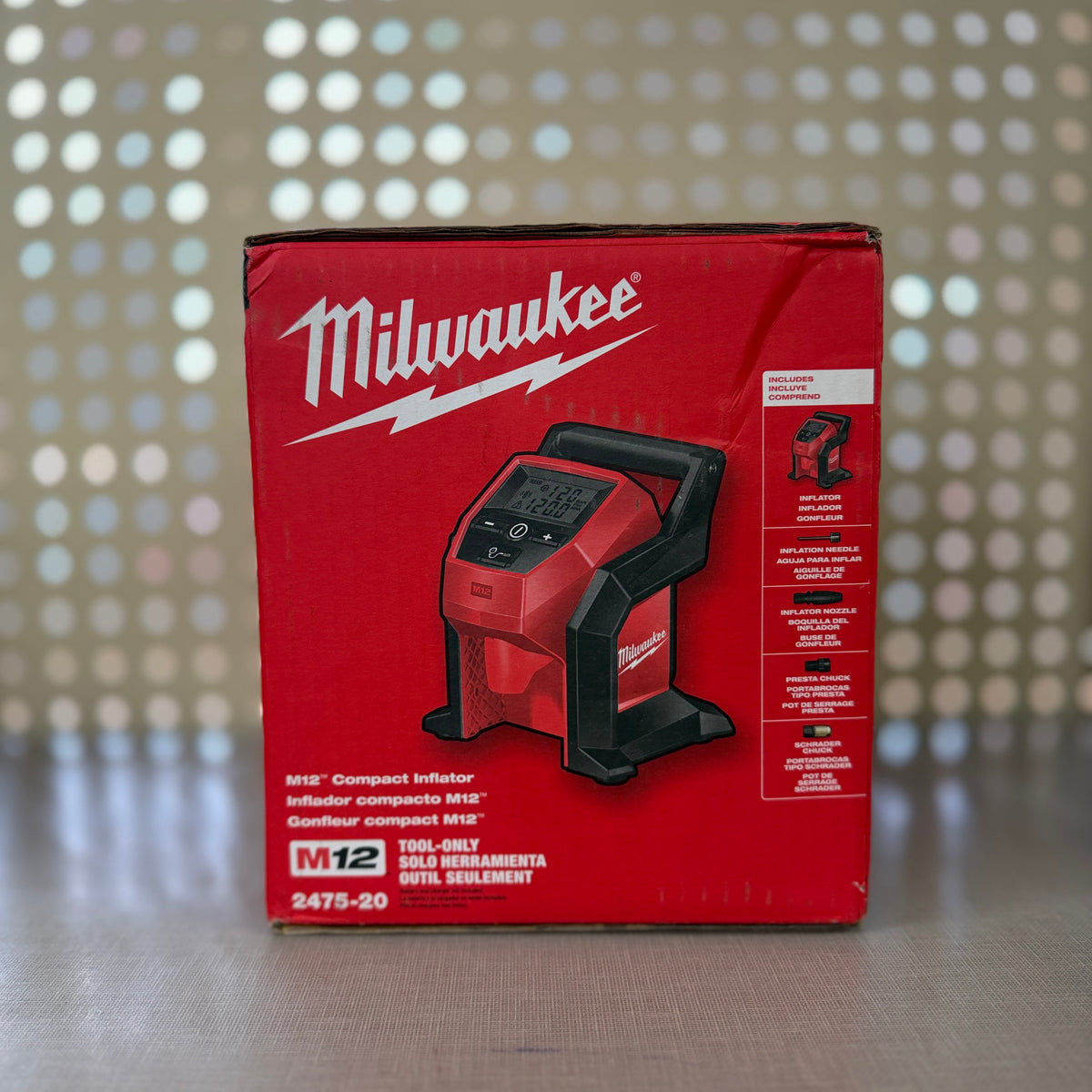 Milwaukee M12 Compact Inflator — Tool Only, 2475-20