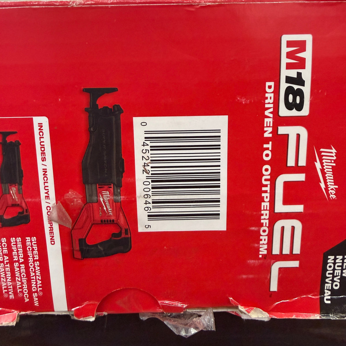 Milwaukee 2722-20 M18 FUEL SUPER SAWZALL Reciprocating Saw (Tool Only)