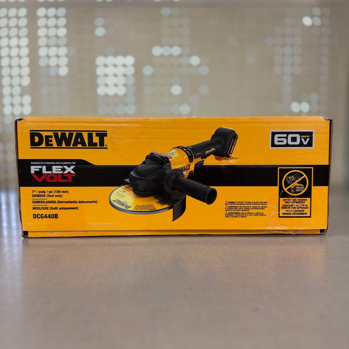 DEWALT DCG440B 60V MAX FLEXVOLT 7 in. Angle Grinder (Tool Only) 6500 RPM