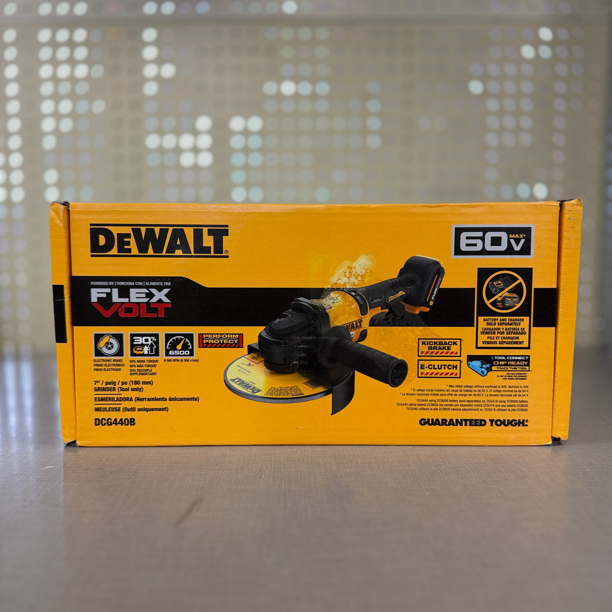 DEWALT DCG440B 60V MAX FLEXVOLT 7 in. Angle Grinder (Tool Only) 6500 RPM
