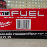 Milwaukee 2880-20 M18 FUEL 4-1/2 in. / 5 in. Braking Grinder Paddle Switch No-Lock (Tool Only)