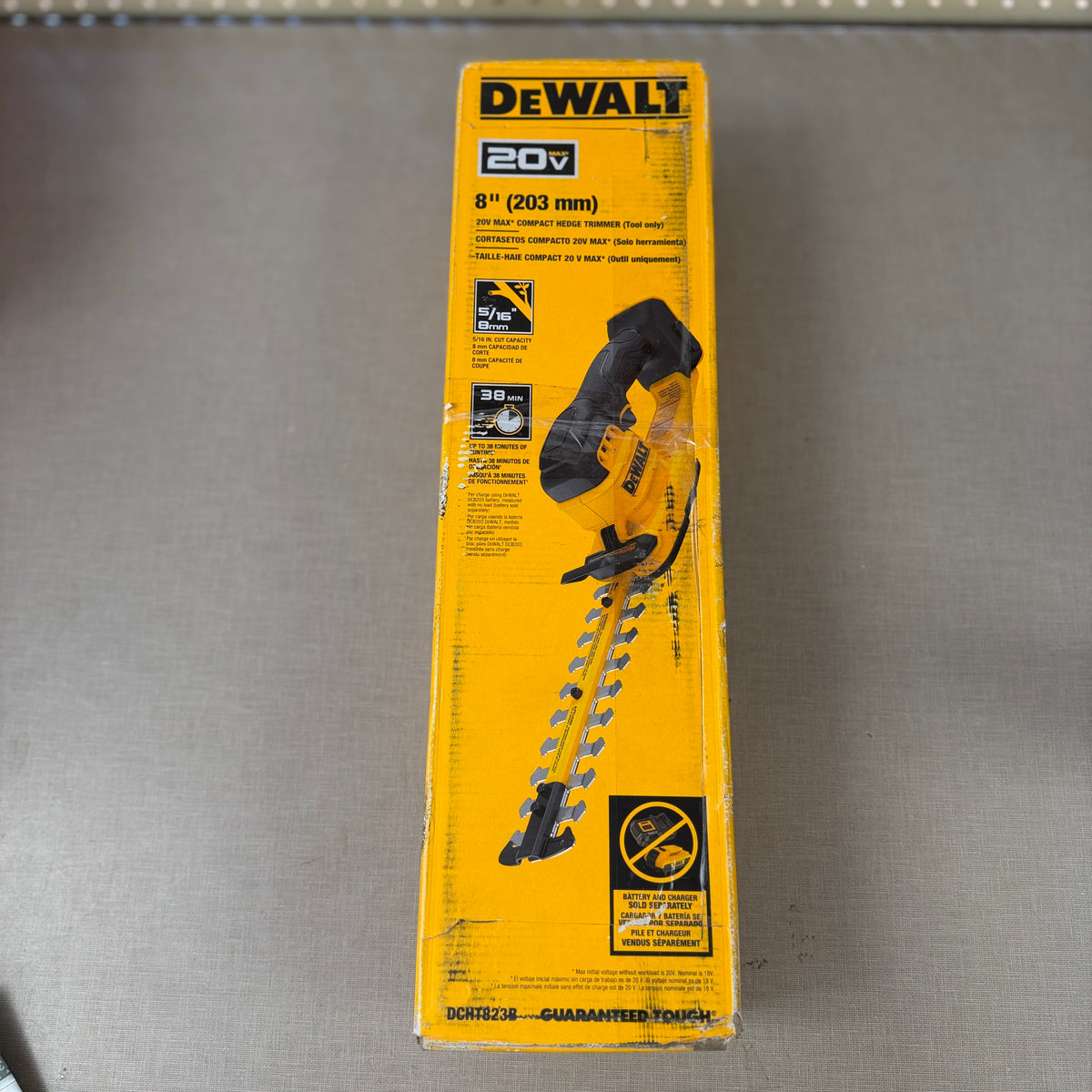 DEWALT DCHT823B 20V MAX 8 in. Compact Hedge Trimmer (Tool Only)