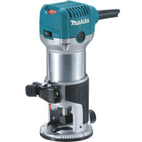 Makita RT0701C 1-1/4 HP compact router, factory serviced, front view