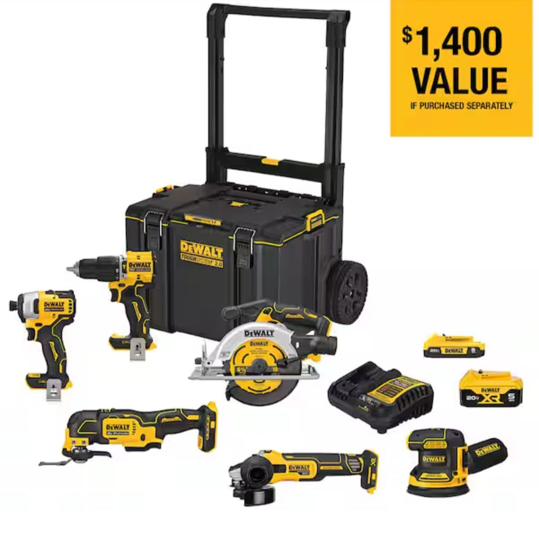 DEWALT 20-VOLT MAX TOUGH SYSTEM LITHIUM-ION 6 TOOL