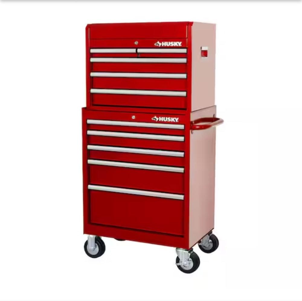 Tool Storage 27 in. W Standard Duty Red Tool Chest Combo (H27CH5TR5RED)