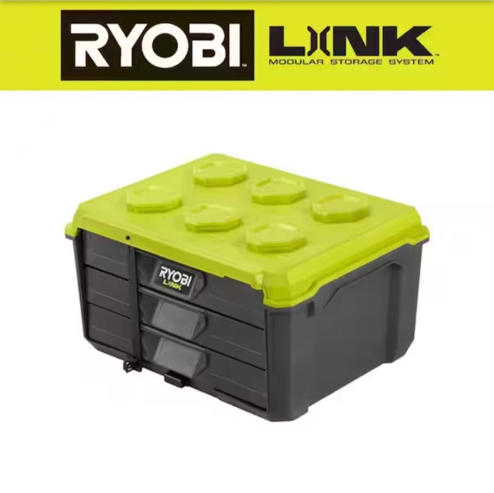 RYOBI LINK 20 in. 3-DRAWER MODULAR HAND TOOL BOX