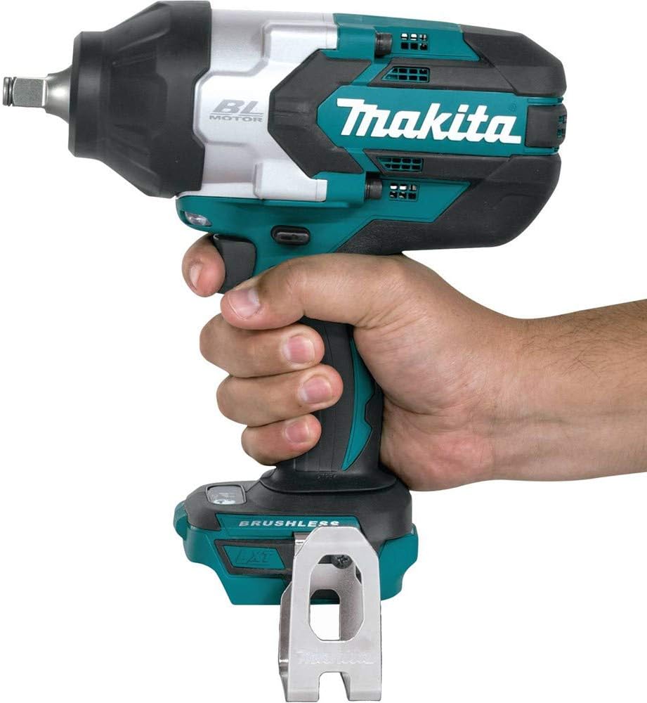 Makita XWT08Z-B-C 18V LXT Lithium Ion Brushless Cordless High Torque 1/2 Inch Sq Drive Impact Wrench Factory Serviced Tool Only
