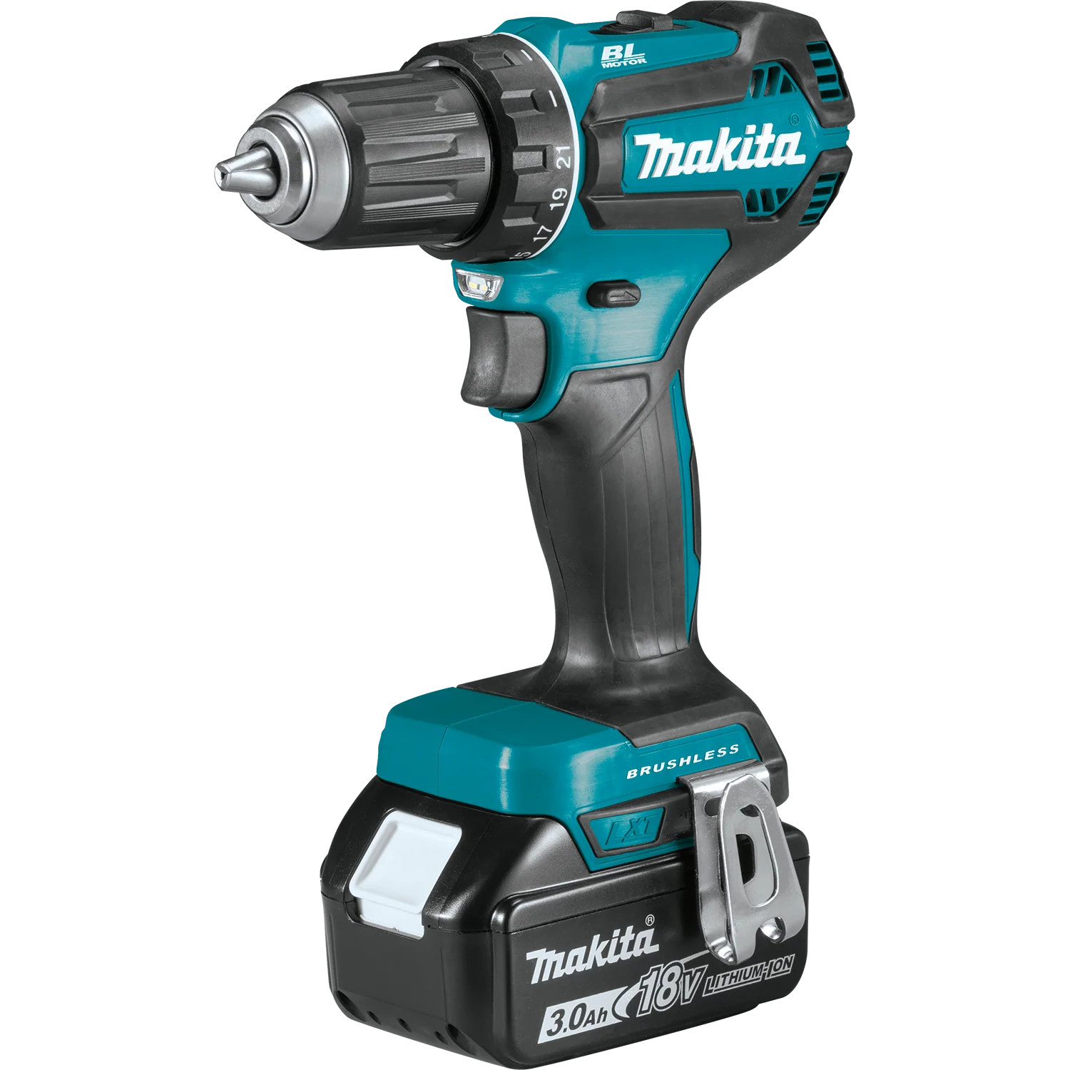 Makita XFD131 18V LXT Lithium-Ion Brushless Cordless 1/2 in. Driver-Drill Kit (3.0Ah) (Factory Serviced)