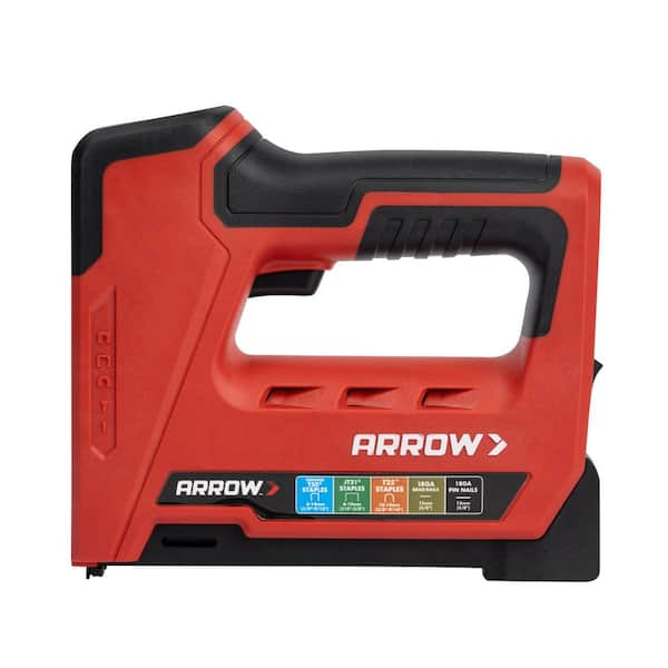 Cordless 5-In-1 Professional Staple and Nail Gun, Battery Powered Wire Stapler and Brad Nailer (ET501C)