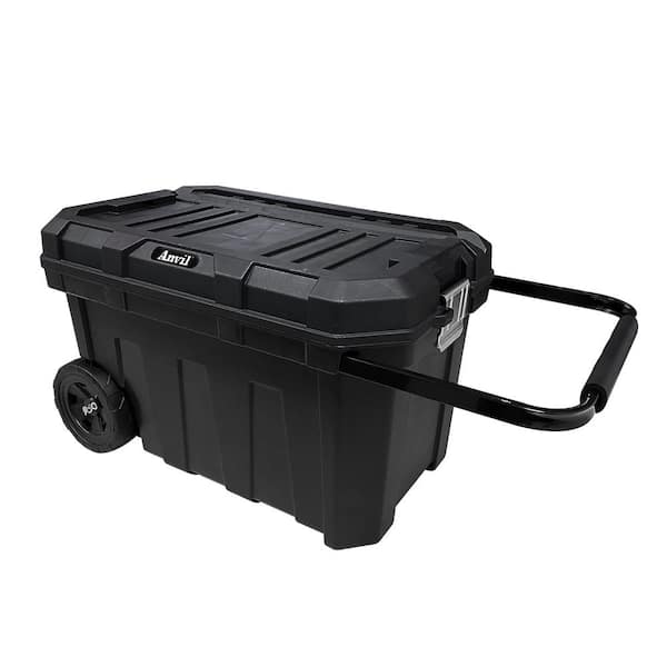 24 in. Black Plastic Rolling Tool Box (320310B)