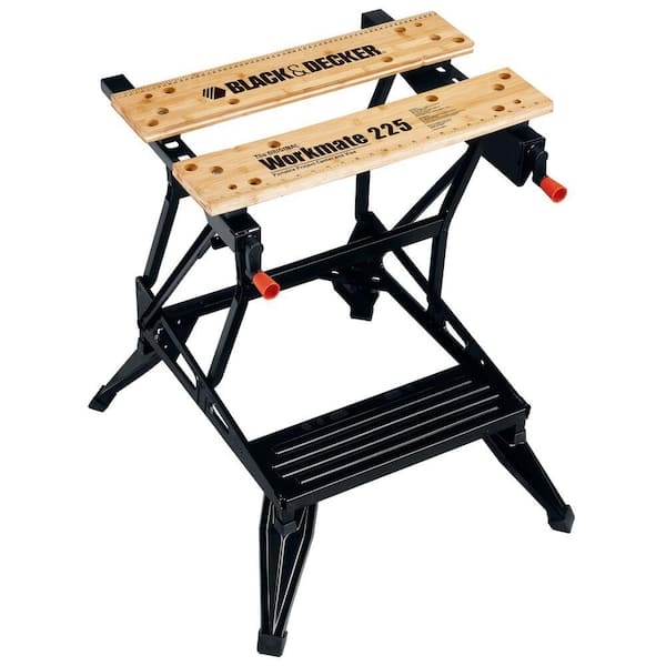 Workmate 28.75 in.  x 25.6 Folding Portable Sawhorse Workbench and Vise (WM225-A)