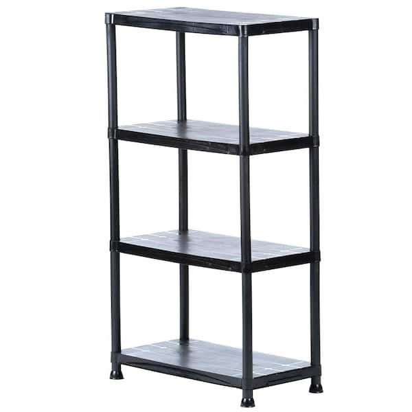 HDX 28X52X15 PLASTIC 4 TIER BLACK (17307263)