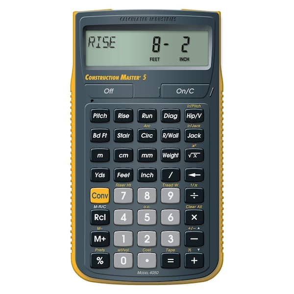 CONSTRUCTION MASTER CALCULATOR (4050)