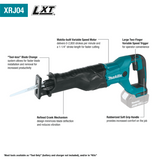 Makita XRJ04Z 18 Volt LXT Lithium Ion Cordless Reciprocating Saw Factory Serviced (Tool Only)