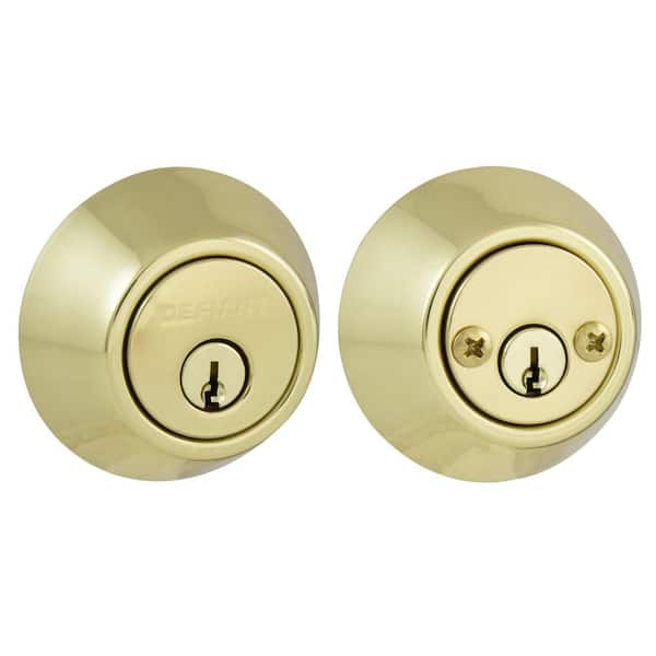 Polished Brass Double Cylinder Deadbolt (32DD72)