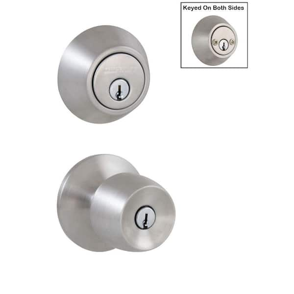 Brandywine Stainless Steel Combo Pack with Double Cylinder Deadbolt (32B86D2B)