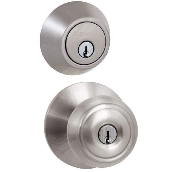 Hartford Satin Nickel Combo Pack with Double Cylinder Deadbolt (32BGX2D2B)