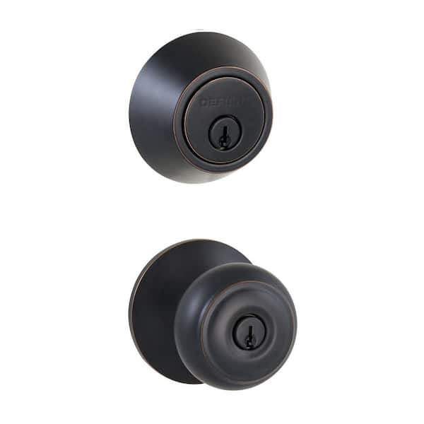 Hartford Aged Bronze Combo Pack with Single Cylinder Deadbolt (32BGX7D1B)