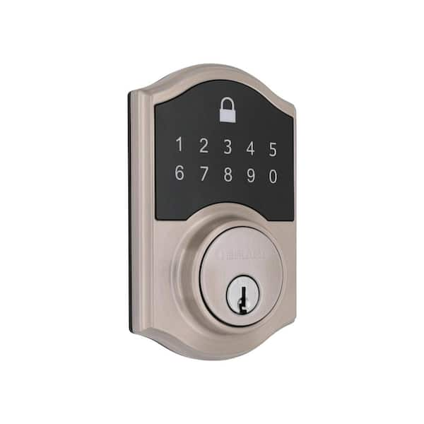 Castle Satin Nickel Compact Touch Electronic Single Cylinder Deadbolt (32GC7X2D01AHP)