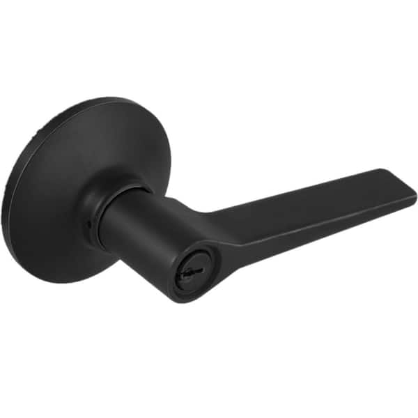 Freedom Matte Black Keyed Entry Door Lever (32LEX900B)