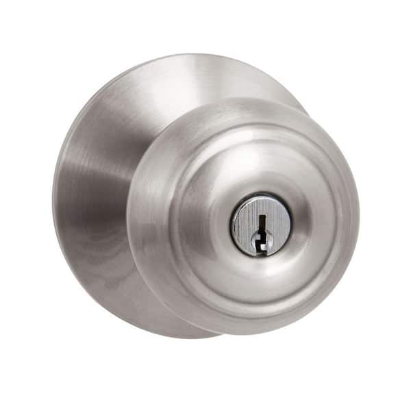 Hartford Satin Nickel Keyed Entry Door Knob (32TGX200B)