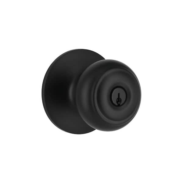 Hartford Matte Black Keyed Entry Door Knob (32TGX900B)