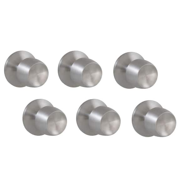 Brandywine Stainless Steel Passage Hall and Closet Door Knob Contractor Pack (6-Piece) (T8630BD6RXD4B32)