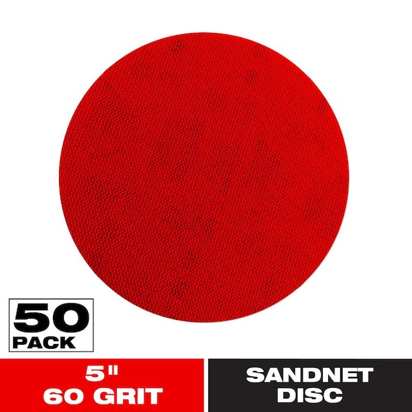 5 in. 60-Grit SandNet Disc with Free Application Pad (50-Pack) (DND050060H60P)