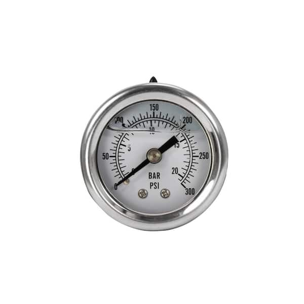 1.7 in. Liquid Filled Pressure Gauge with 1/8 in. NPT Back Mount (032-0139H)