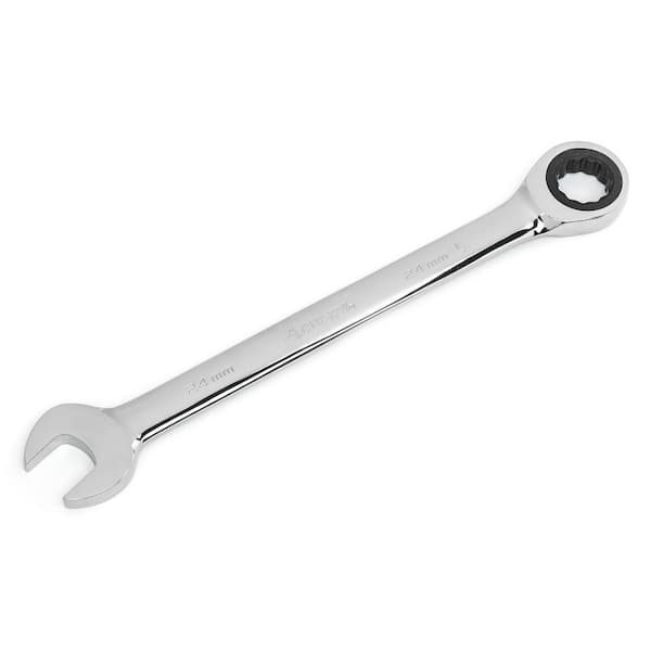 24 mm Metric Ratcheting Combination Wrench (12-Point) (HRW24MM)