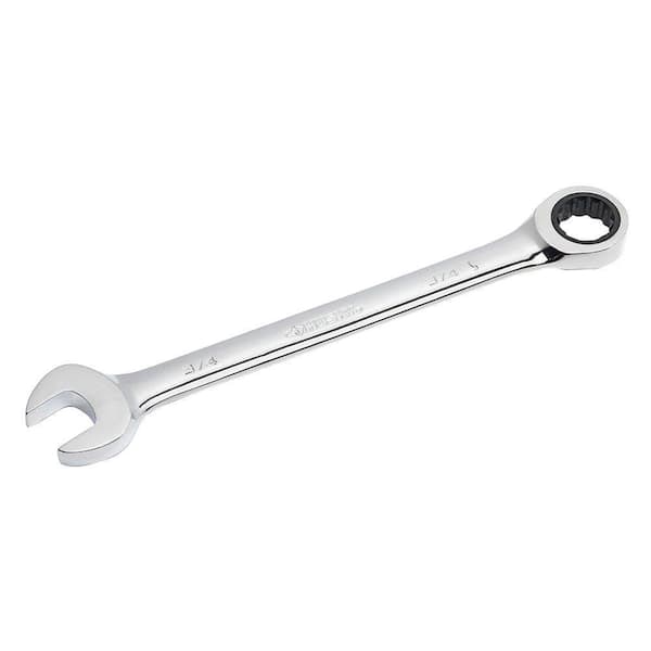 3/4 in. 12-Point SAE Ratcheting Combination Wrench (HRW34)