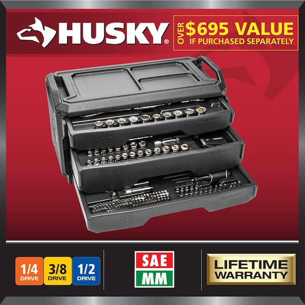 HUSKY 270-PIECE MECHANICS TOOL SET (H270MTSQ223)