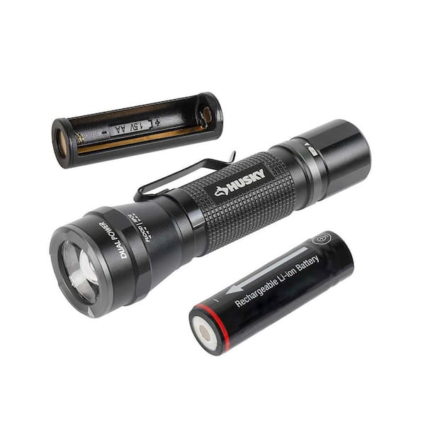 HUSKY 500LM DUAL POWER FLASHLIGHT (91309)