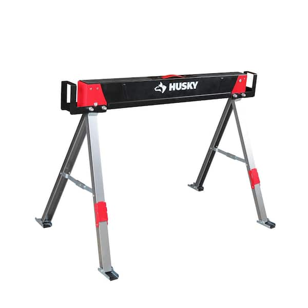 28.7 in. x 41.1 in. Steel Saw Horse and Jobsite Table with 1100 lbs. Capacity - 1 Each (90821)