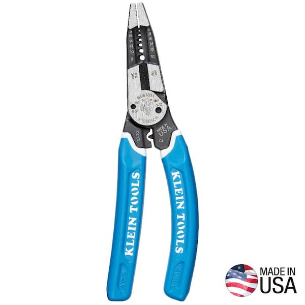 Klein-Kurve Heavy-Duty Wire Stripper / Cutter / Crimper Multi Tool, 8-20 AWG (K12065CRSEN)