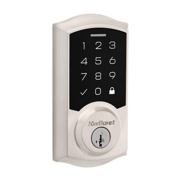 SmartCode 270 Traditional Satin Nickel Touchpad Single Cylinder Electronic Deadbolt Featuring SmartKey Security (992700-002)