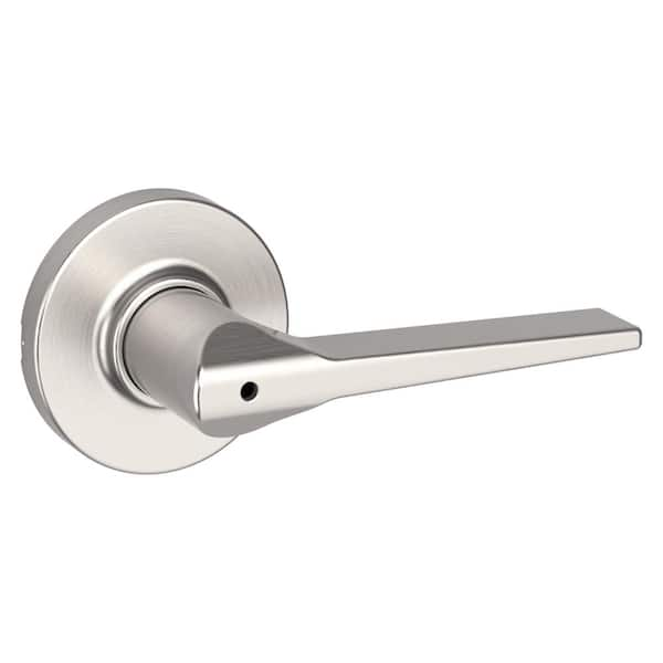 Hollis Round Rose Satin Nickel Privacy Bed/Bath Door Lever (93002-929)